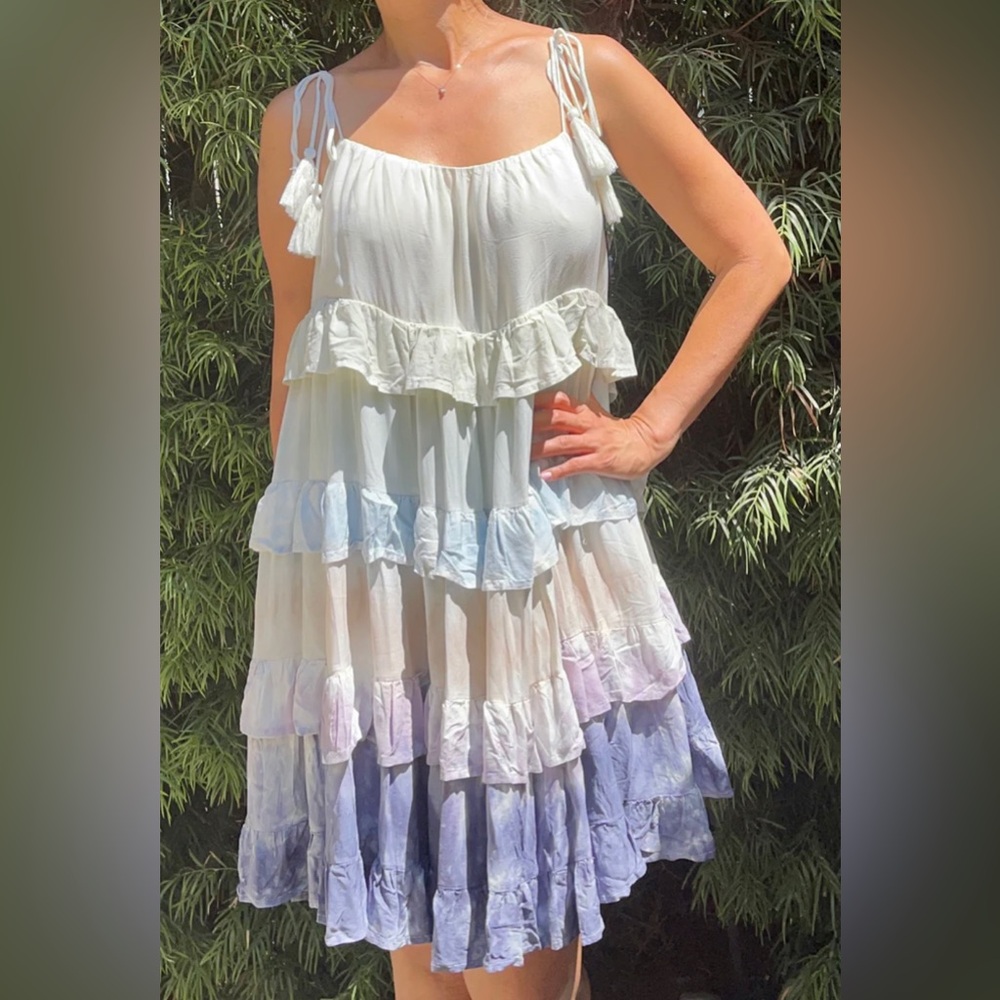 Storia (Boutique) Tie-dye Mini Dress